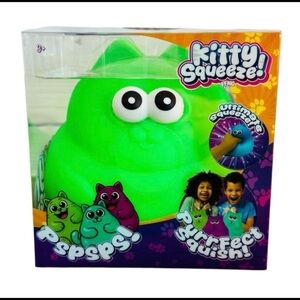 Kitty Squeeze! Neon Green Viral Squishy Toy